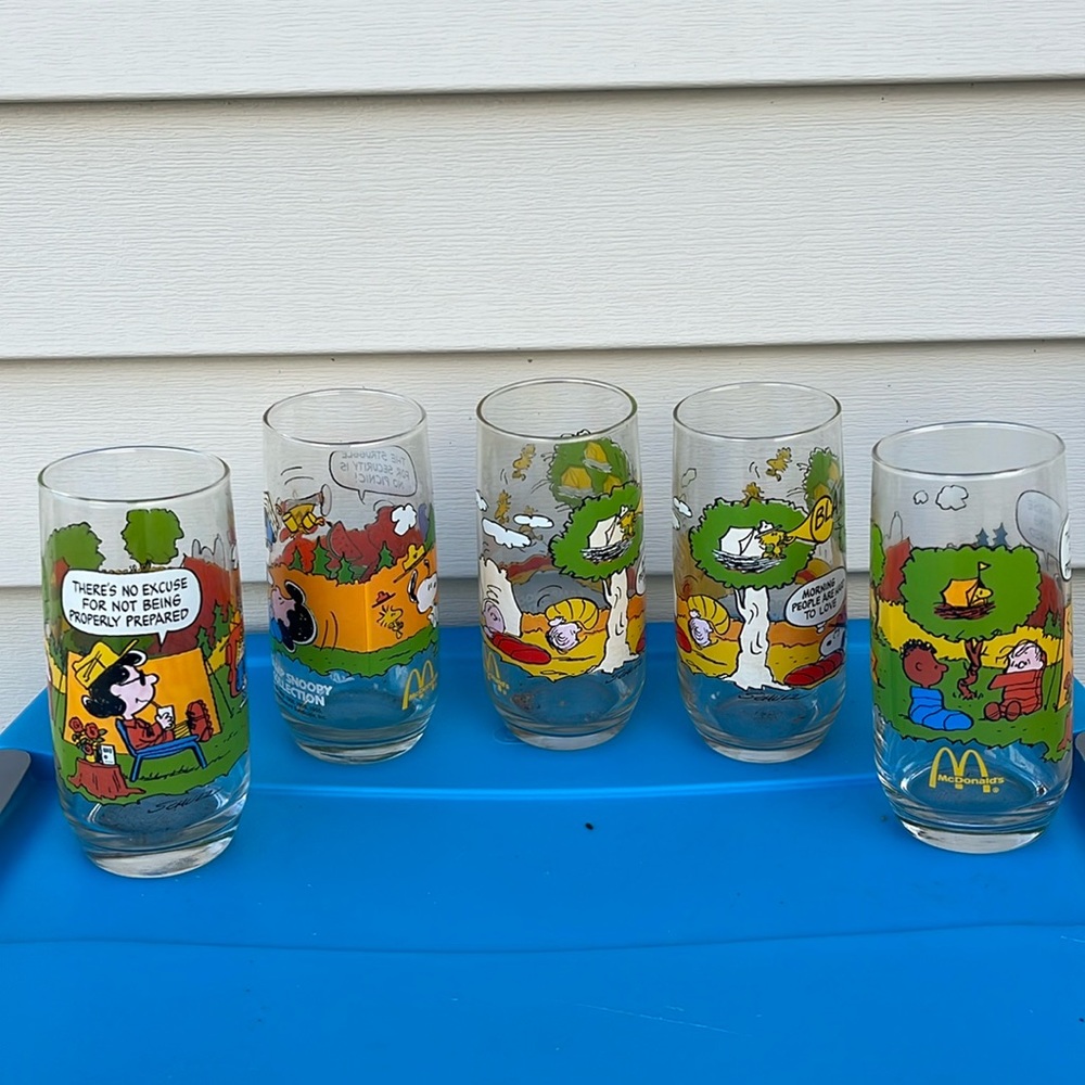 McDonald’s Camp Snoopy Collection Glasses